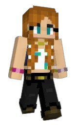BeckiAnn's Minecraft skin wearing the Common cape