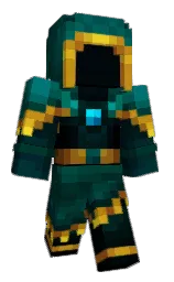 black and burnham Minecraft skin — Classic model — first worn by Helpred