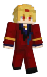 R3Dr4gon's Minecraft skin wearing the Purple Heart cape