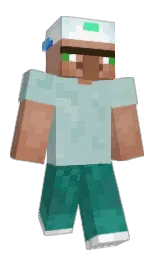 white and opal Minecraft skin — Classic model