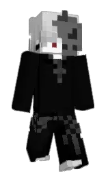 Xwi8ht's Minecraft skin wearing the 15th Anniversary cape