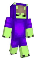 purple and reef Minecraft skin — Classic model — first worn by Niolo