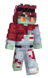 crown of thorns and cadet blue Minecraft skin — Slim model