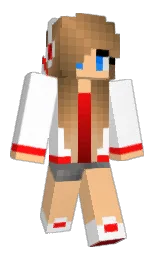 white and pancho Minecraft skin — Classic model — first worn by John0299