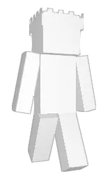 white Minecraft skin — Classic model