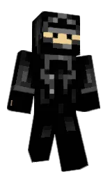 black and marzipan Minecraft skin — Classic model