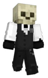 mine shaft and white Minecraft skin — Classic model — first worn by Red_Dragon_21