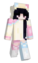 island spice and pastel pink Minecraft skin — Slim model — first worn by soapsins
