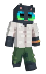 SoggyCornChip's Minecraft skin wearing the Pan cape