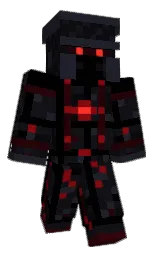 black and woodsmoke Minecraft skin — Slim model — first worn by Midasnr1