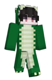 Front of Pinch's skin