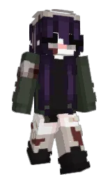 revolver and heavy metal Minecraft skin — Slim model