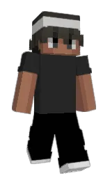 mine shaft and black Minecraft skin — Slim model — first worn by Tuxium