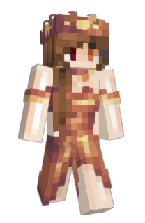 Front of BundaLicker's skin