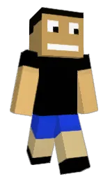 black and harvest gold Minecraft skin — Classic model — first worn by Der_xTheLuapx