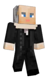 julgue's Minecraft skin wearing the 15th Anniversary cape