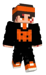 black and english walnut Minecraft skin — Classic model — first worn by itsBii