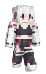 alabaster and iron Minecraft skin — Classic model — first worn by OrangePiedmont