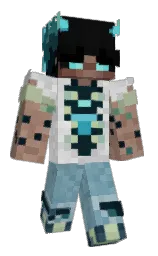 black pearl and cod gray Minecraft skin — Classic model