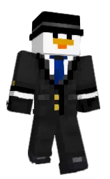 black and cod gray Minecraft skin — Classic model — first worn by Nitromanik