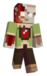 black and ash Minecraft skin — Classic model — first worn by Pumpkin_girl