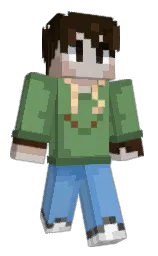 highland and hippie green Minecraft skin — Slim model — first worn by _fydo_