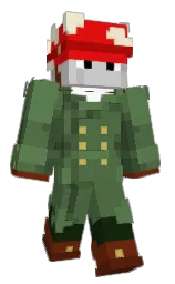 axolotl and hippie green Minecraft skin — Classic model — first worn by DragonTrapper7