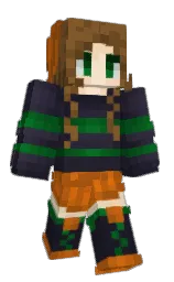 pumpkin skin and steel gray Minecraft skin — Classic model