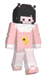 mine shaft and your pink Minecraft skin — Slim model — first worn by Sehye0n