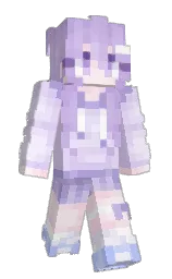 light wisteria and moon raker Minecraft skin — Slim model — first worn by DeroKuro