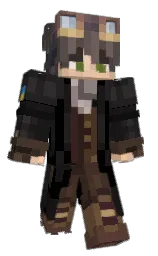 HunteR_Youtube's Minecraft skin wearing the Migrator cape