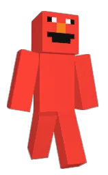 red orange and old copper Minecraft skin — Classic model