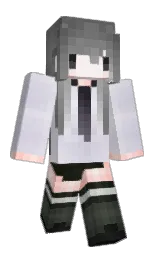 white and mischka Minecraft skin — Classic model — first worn by shewasonlyadream