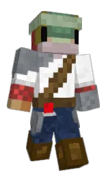 white and bronze Minecraft skin — Classic model — first worn by That_One_Salmon