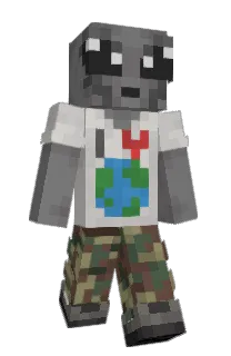 Front of Korba's skin