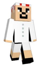 white and marzipan Minecraft skin — Classic model — first worn by n4wx0