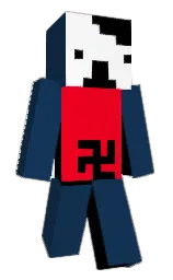 blue zodiac and white Minecraft skin — Classic model
