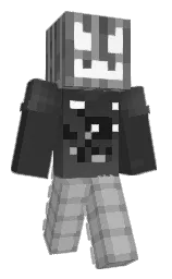 mine shaft and silver Minecraft skin — Classic model — first worn by macro73
