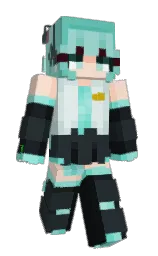 ToastQAQ's Minecraft skin wearing the MCC 15th Year cape