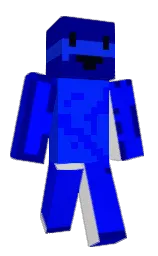 blue and dark blue Minecraft skin — Classic model