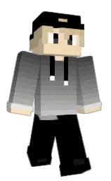 black and dairy cream Minecraft skin — Classic model — first worn by Northundra