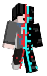black and scorpion Minecraft skin — Classic model — first worn by Non_Existent404