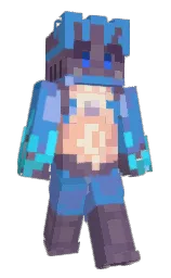 havelock blue and danube Minecraft skin — Slim model