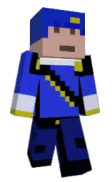 propt's Minecraft skin wearing the Purple Heart cape