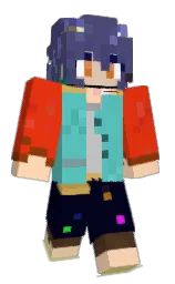 silver and black Minecraft skin — Classic model