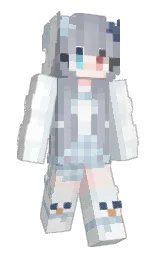 Noa_baka's Minecraft skin wearing the Aurora cape