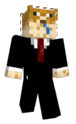black and banana mania Minecraft skin — Classic model — first worn by Noop100