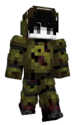 thatch green and mikado Minecraft skin — Classic model — first worn by lwqw