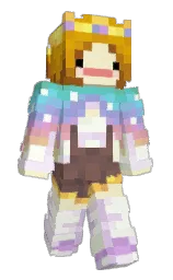 ceramic and citrine white Minecraft skin — Slim model — first worn by tiredmayonnaise
