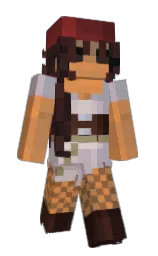 pink swan and tussock Minecraft skin — Slim model